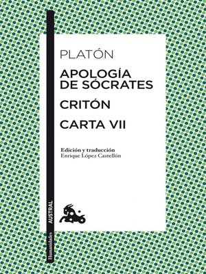 cover image of Apología de Sócrates / Critón / Carta VII
